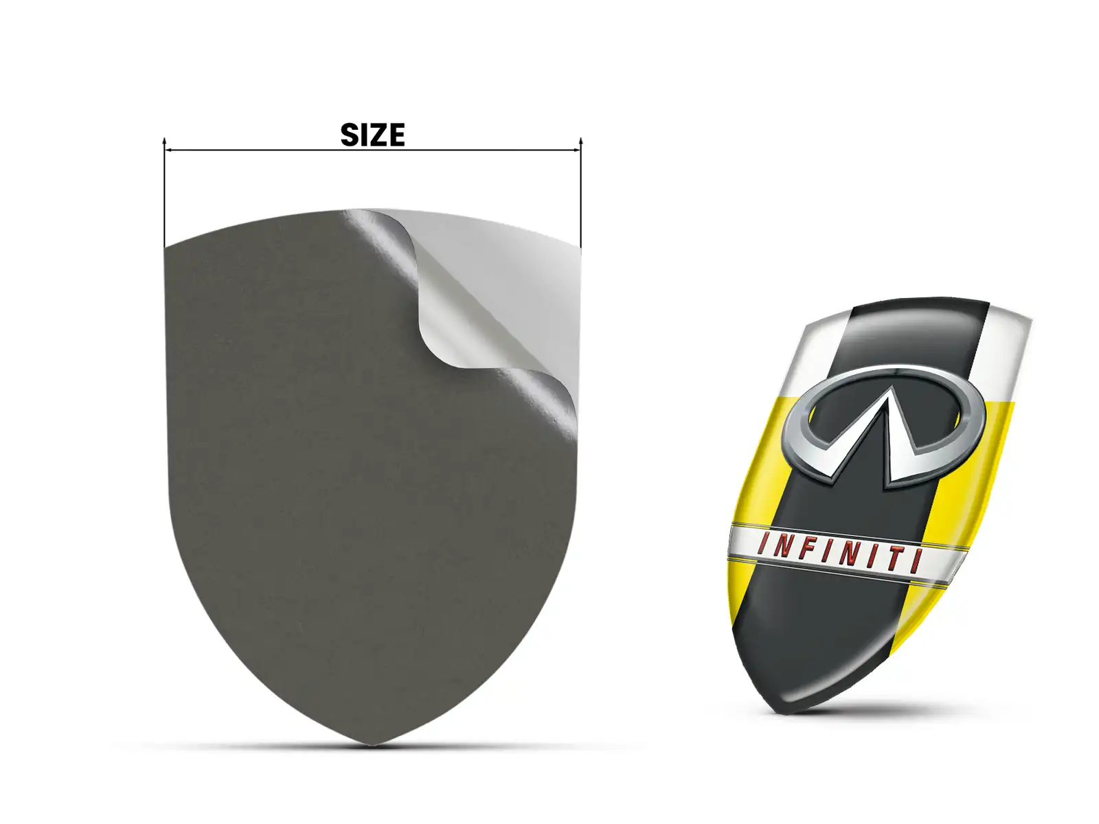 Infiniti Harzaufkleber Racing Edition Glänzender Domes Stil
